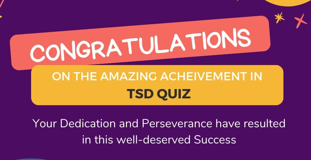 Winners of the TSD Quiz!